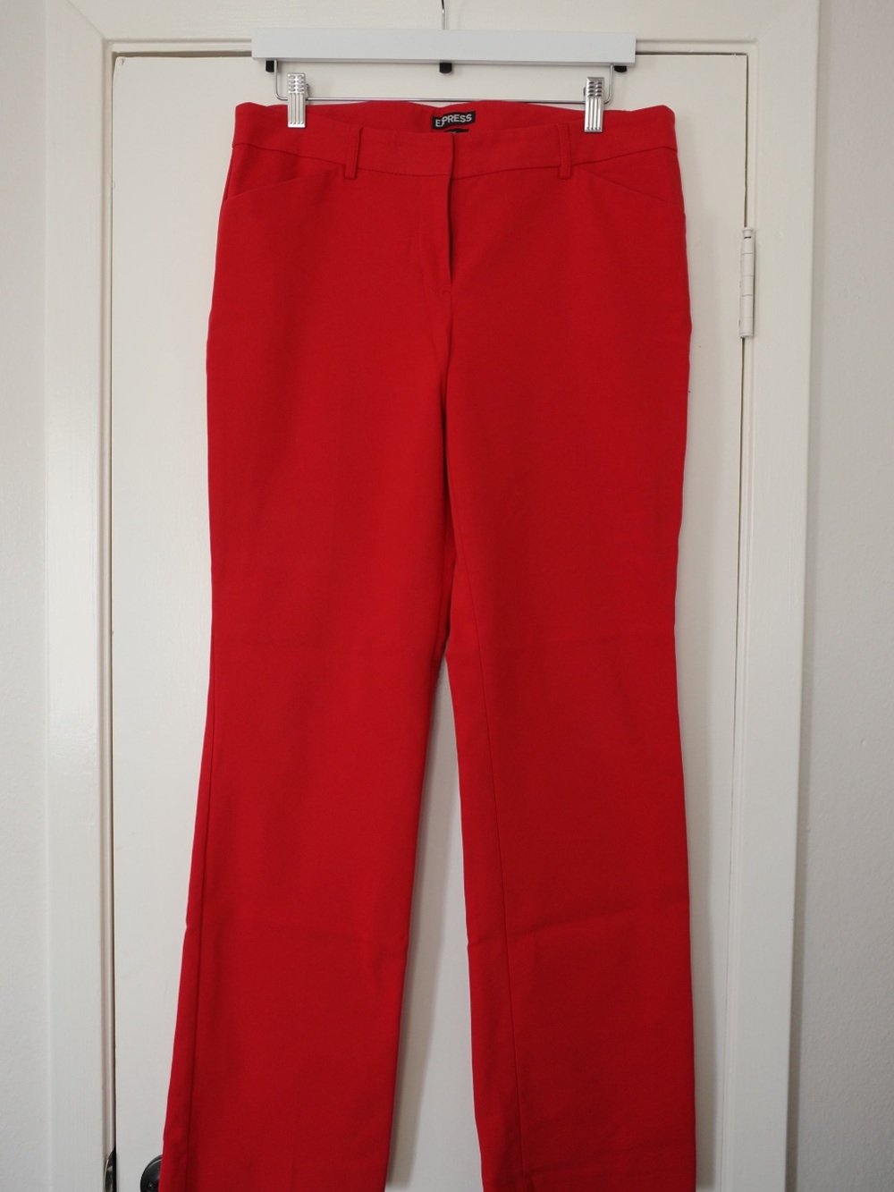 Express Crimson Straight-Leg Women's Dress Pants